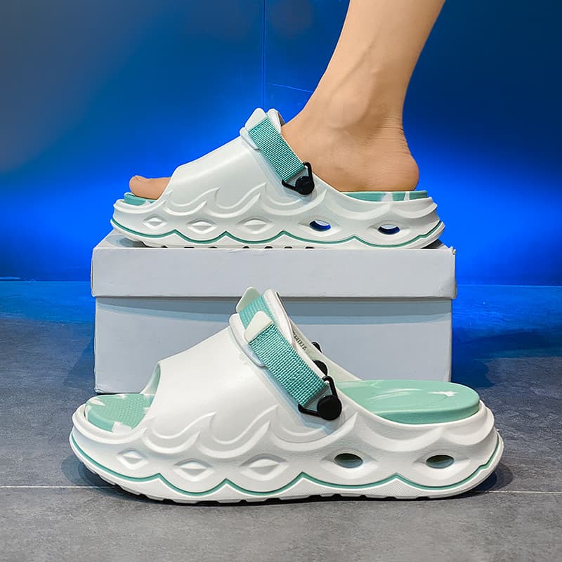 Chinelos masculinos verão novo estilo exterior usar antiderrapante resistente ao desgaste sandálias esportivas masculino