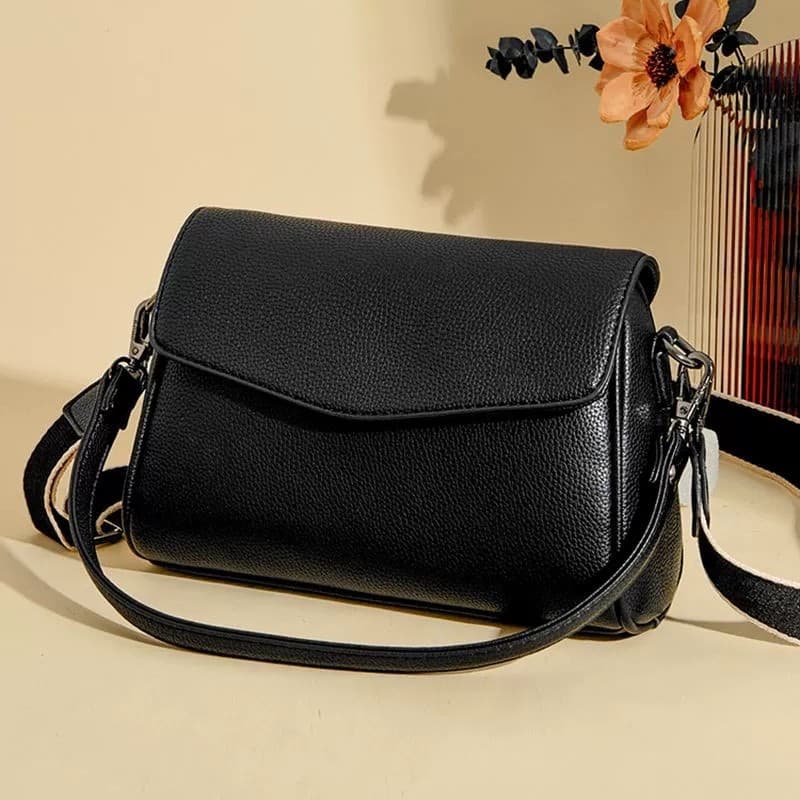 F bolsa feminina primeira camada de couro Casual simples bolsa mensageiro de um ombro bolsa mãe de couro macio bolsa gen