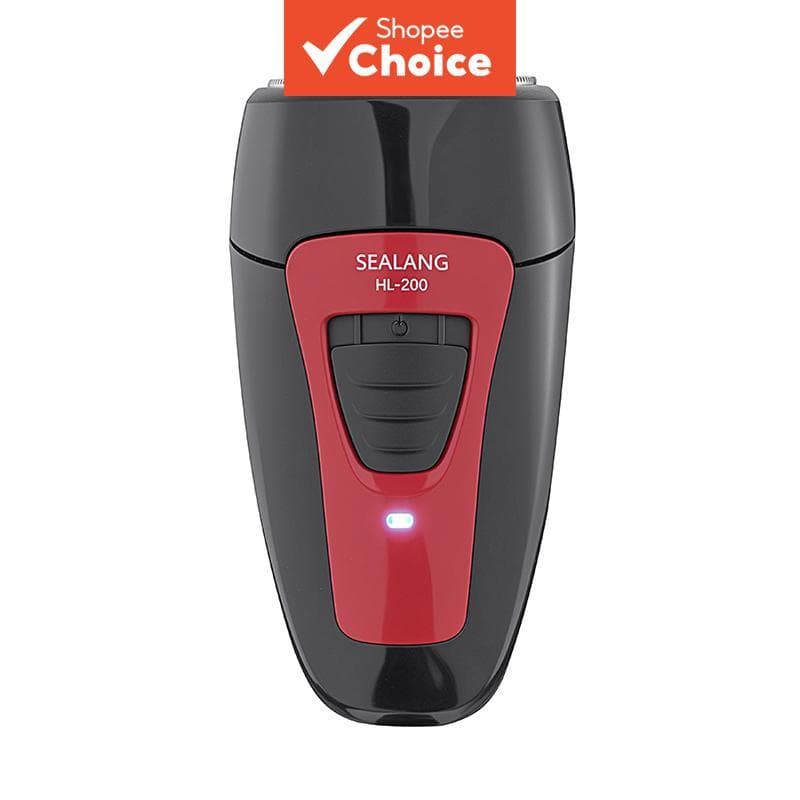 Barbeador compacto de 2 peças, recarregável por USB, barbeador elétrico portátil
