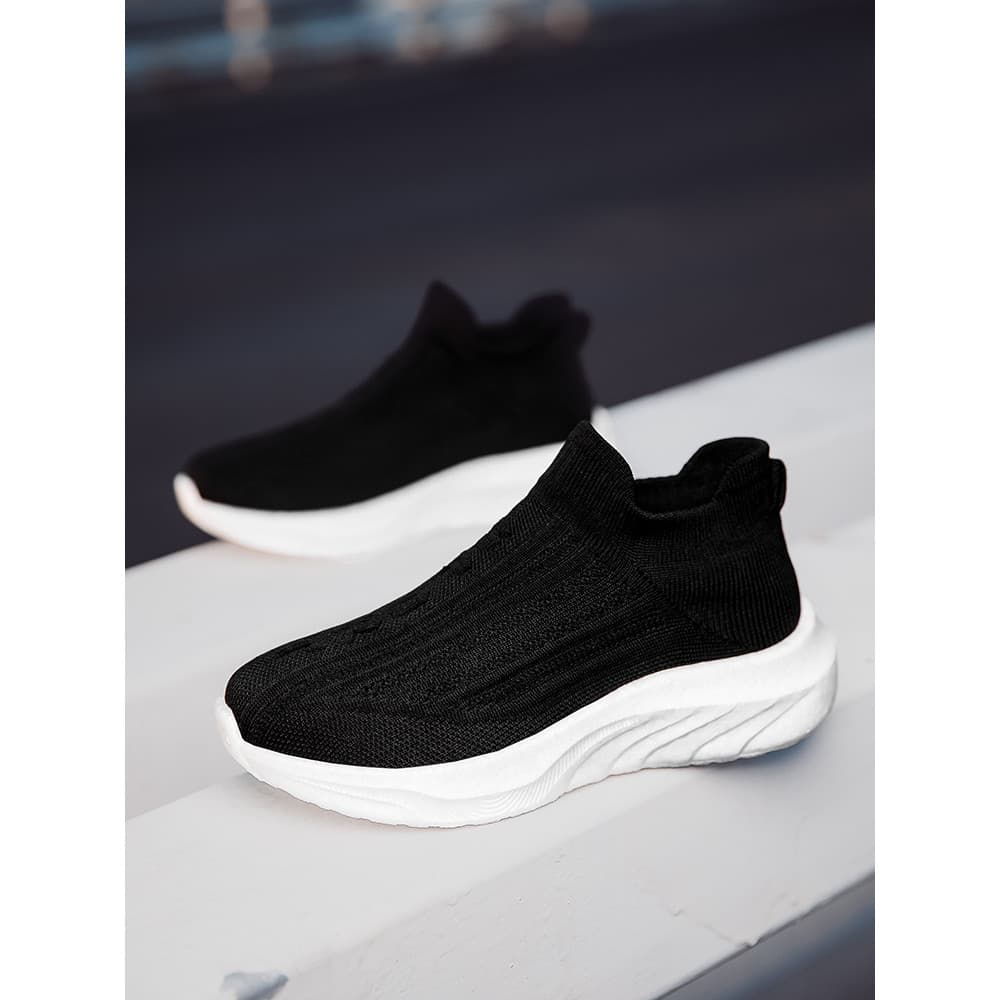 Sapatos de caminhada das mulheres dos homens sapatos esportivos 2025 novo estilo malha respirável deslizamento-em sapato
