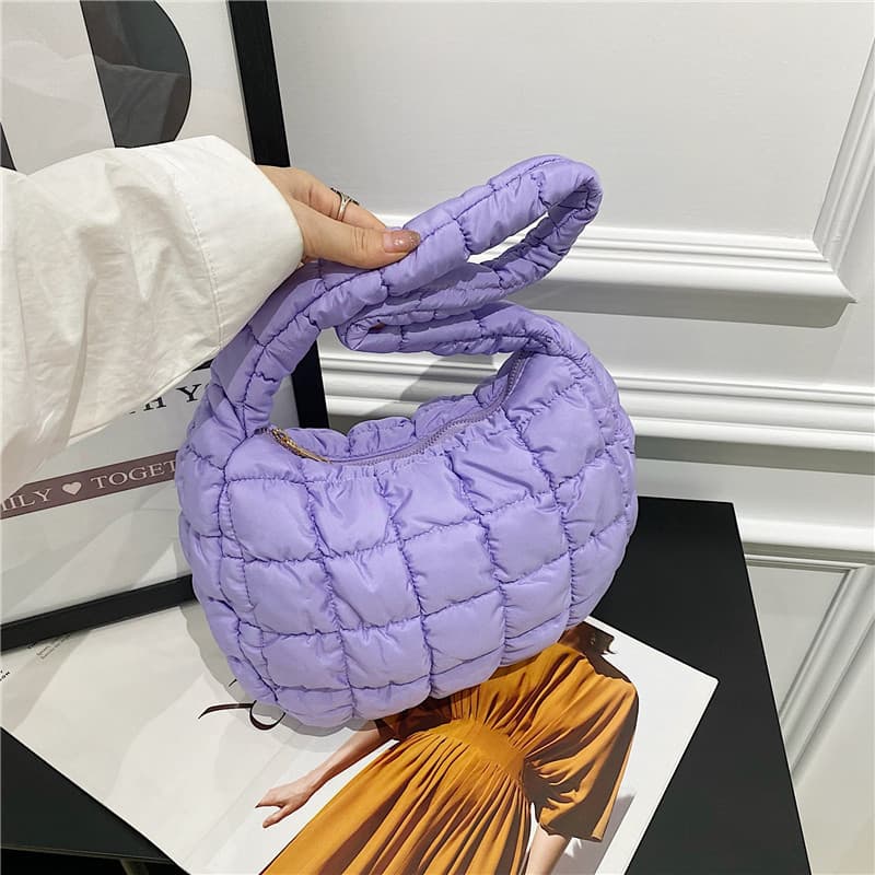 Nuvem coreana plissada grande saco do mensageiro leve bolha bolinho saco para baixo saco axilas saco Commuter sacola