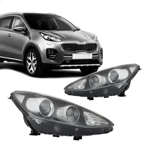 Farol Sportage 2017 2018 2019 Manual Com Projetor C/ Led TYC