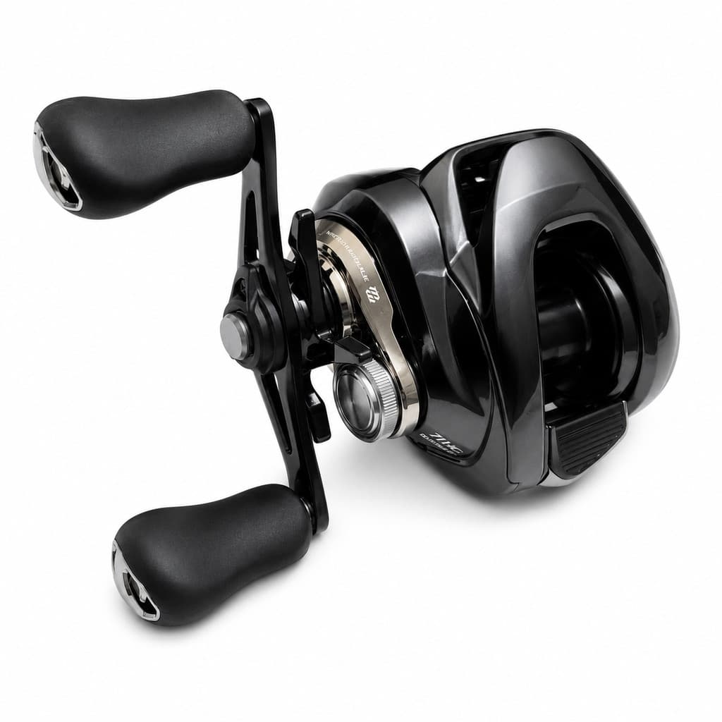 Carretilha De Pesca Shimano Metanium DC 71 HG Manivela Esquerda