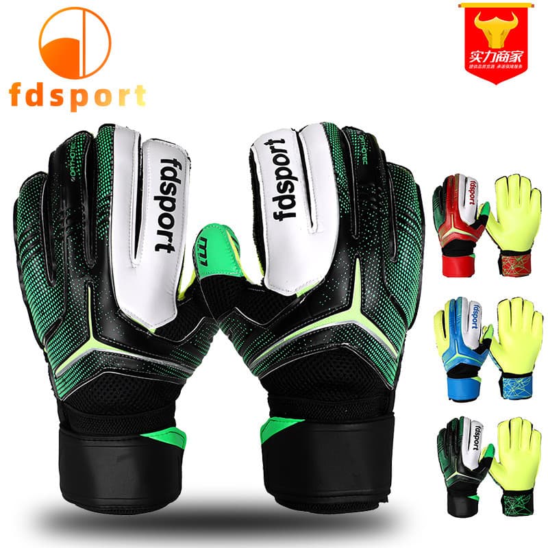 Luvas de goleiro de futebol Luvas completas de látex com protetores de dedo Luvas de equipamentos de proteção para compe