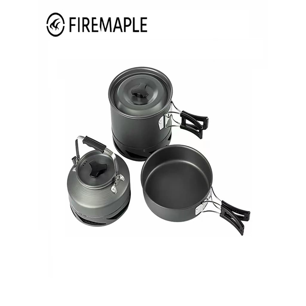 F Fire Maple Wind Shield Coleção de calor Conjunto de panelas de acampamento Panelas ao ar livre Camping Chaleira portát