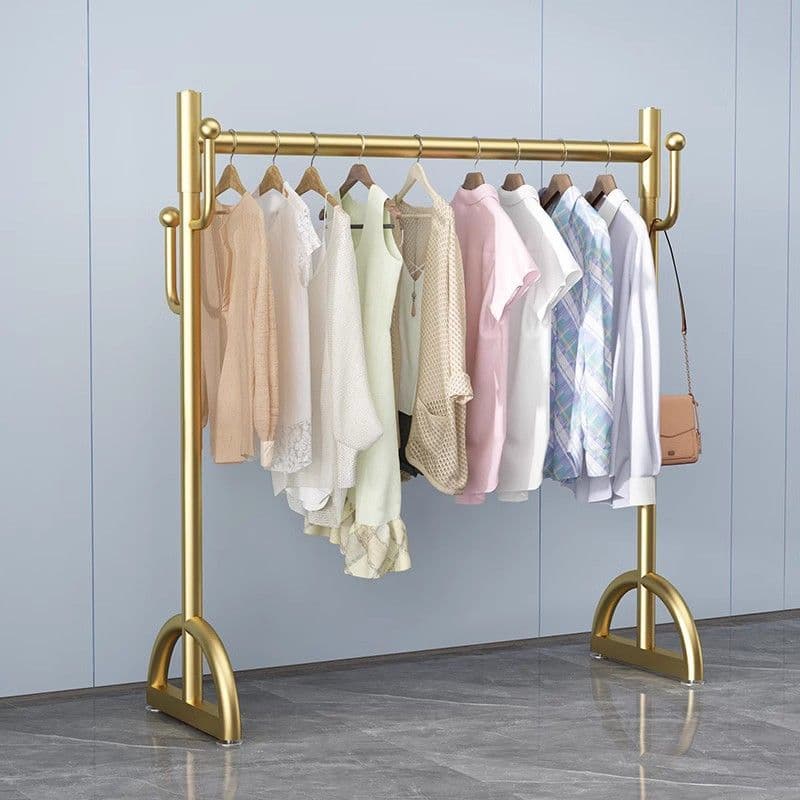 .Rack de secagem do chão ao teto roupas do quarto pendurado varanda tubo de água galvanizado ferramenta útil casa legal