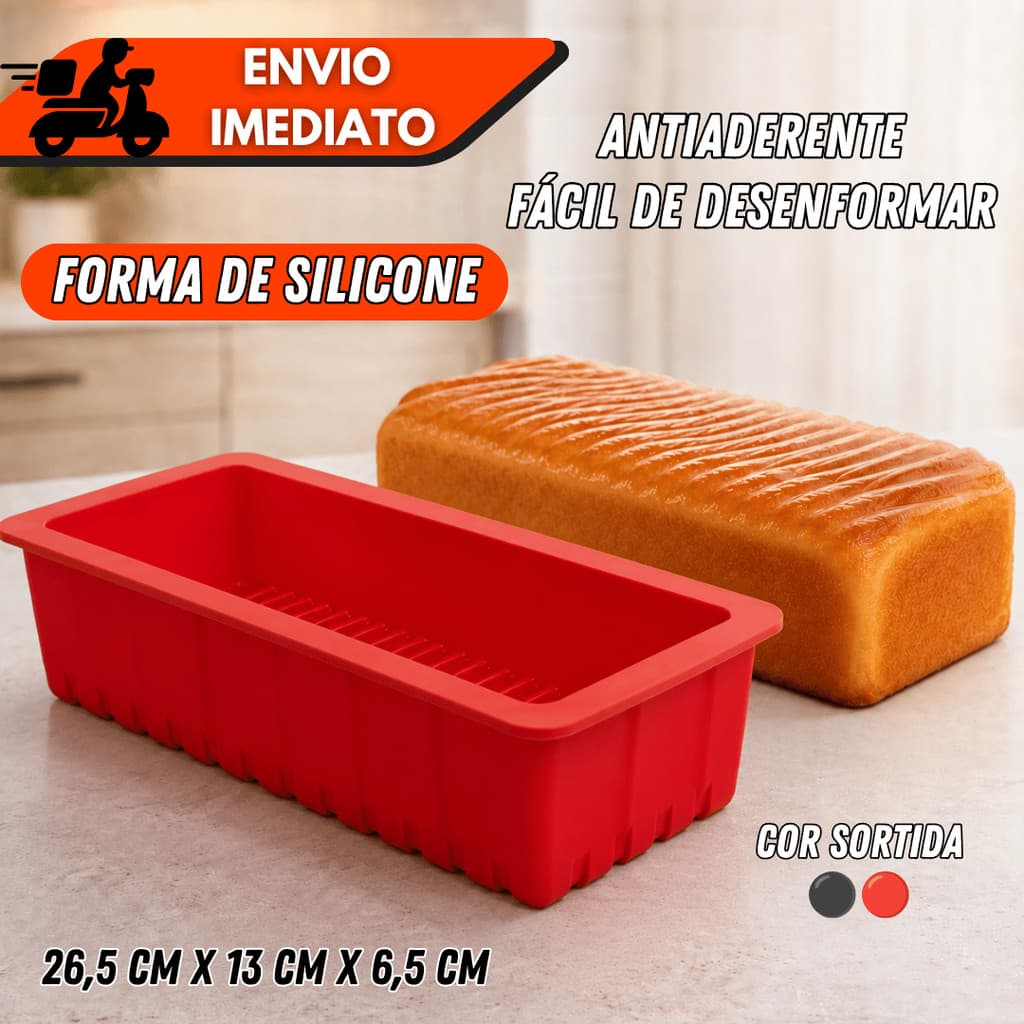 Forma de Pão Silicone Antiaderente Assadeira para Pães Bolos Resistente ao Calor Durável Fácil de Limpar