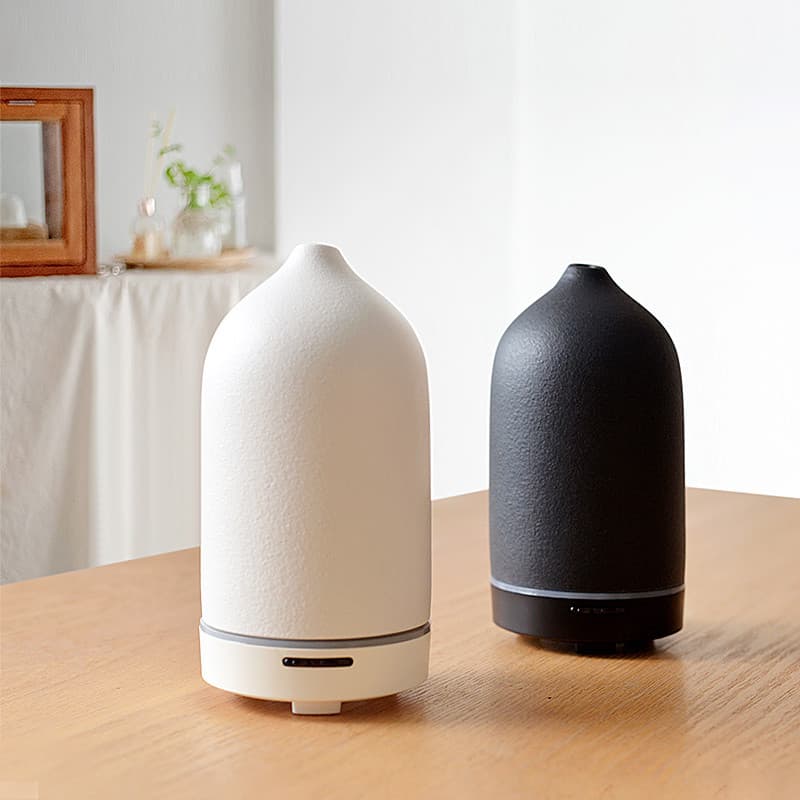 Cerâmica Natural ultra-sônico Mini óleo essencial Plug-In difusor de aroma cerâmico umidificador quarto difusor de aroma