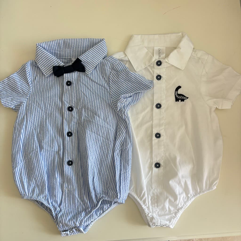Comércio exterior bebê macacão camisa jaqueta bebê menino um ano de idade macacão roupas outono bebê macacão vestido mac