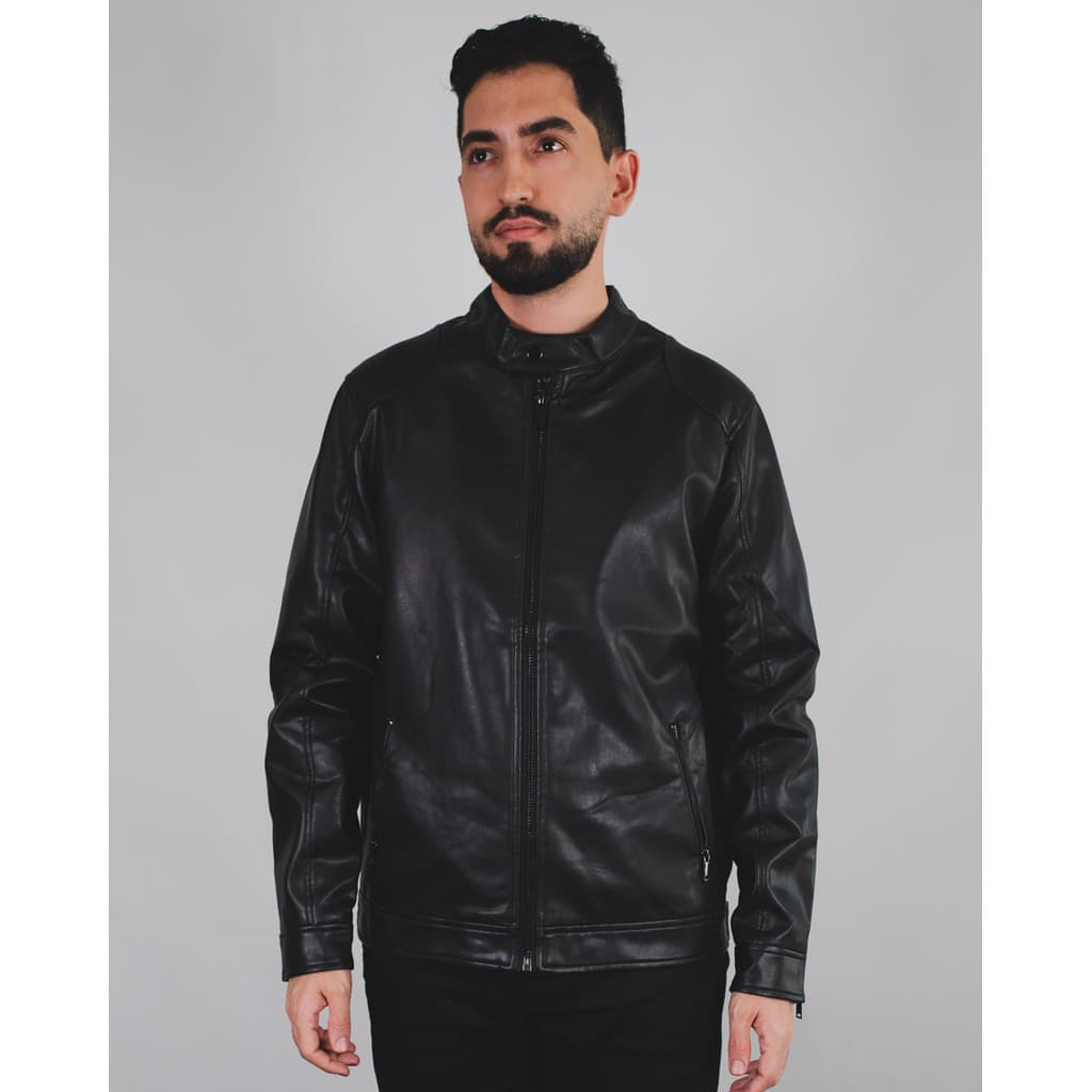 Jaqueta Biker Em PU Courino Malwee