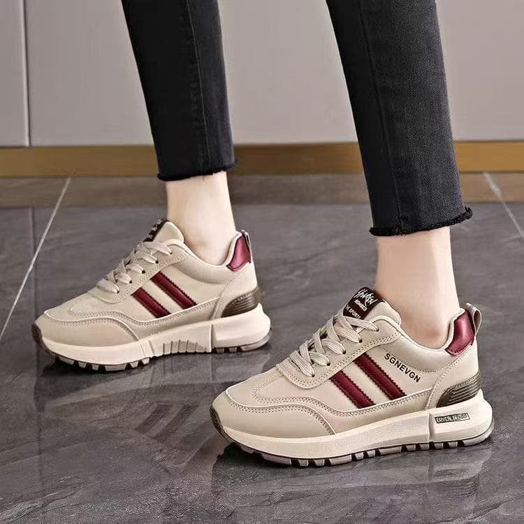 Papai sapatos femininos 2026 primavera novo estilo respirável sapatos femininos versão coreana All-Match sola grossa aum