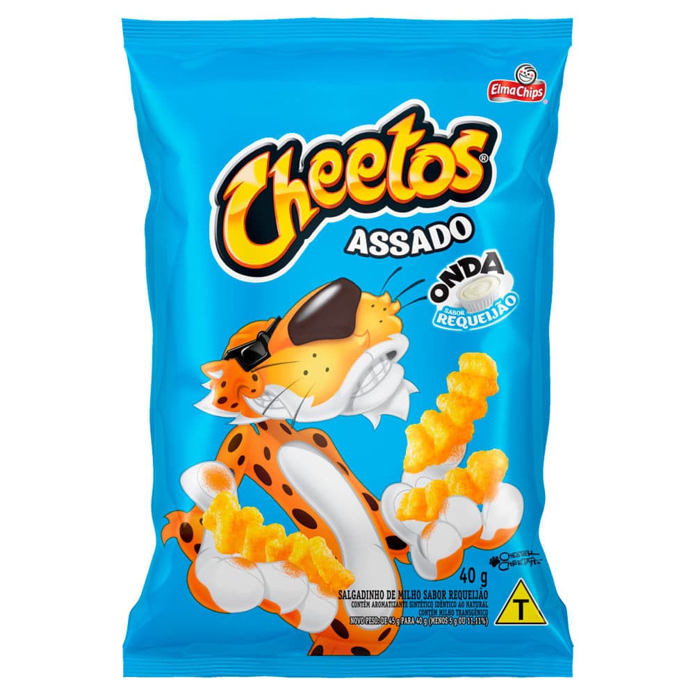 Chips Cheetos Assado Onda Sabor Requeijão 40g