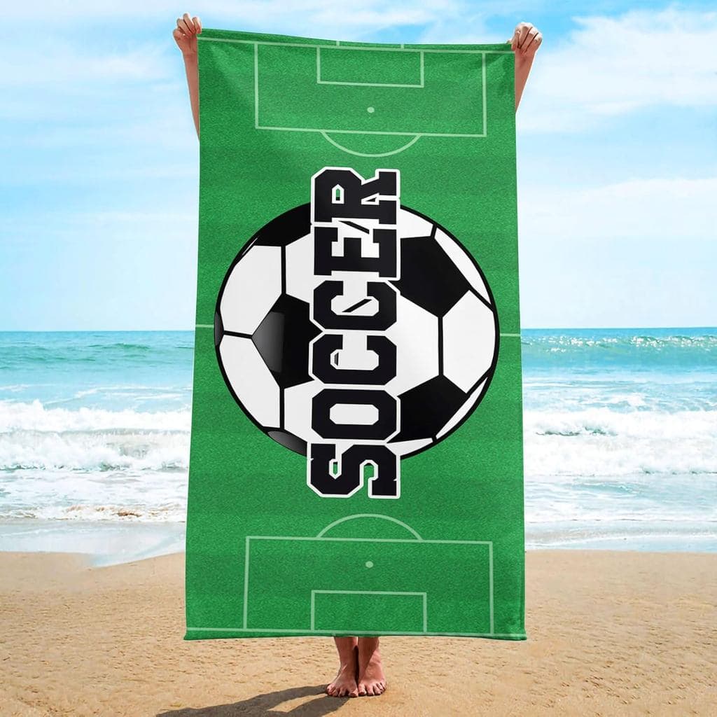 Toalha de Praia Oversized Irisbell de Algodão 63 x 32 polegadas, Toalha de Piscina Absorvente e Macia, Secagem Rápida, S