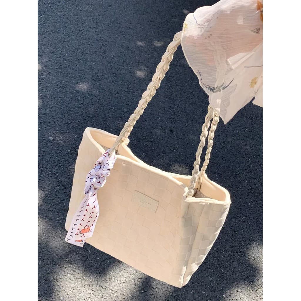 2026 outono inverno grande capacidade novo estilo bolsa feminina Casual All-Match lona bolsa de ombro High-End Tex