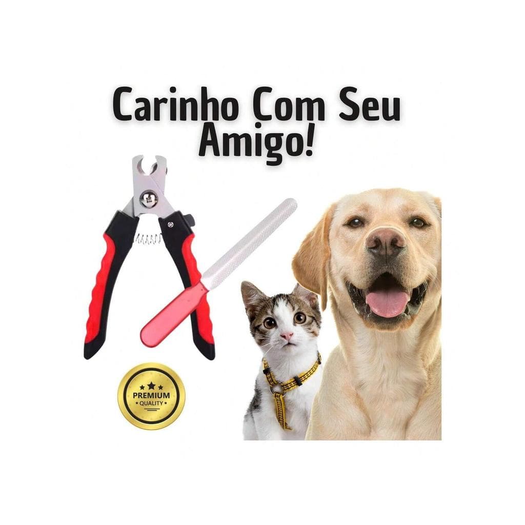 Aparador Lixa Unha Gato Cães Pet Alicate Banho Profissional