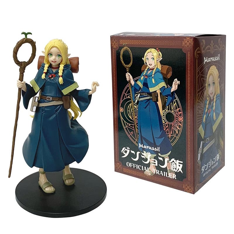 17cm Delicioso Em Masmorra Anime Figura Marcille Elf Mágico Kawaii Menina PVC Figuras De Ação Modelo Decoração Desktop C