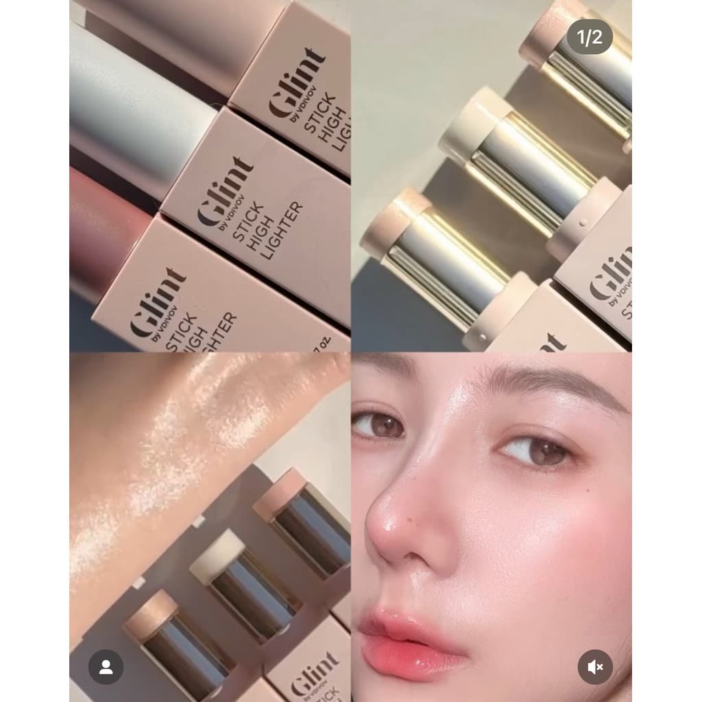 Coreia glint iluminador pérola iluminando Facial tridimensional contorno vara 7g