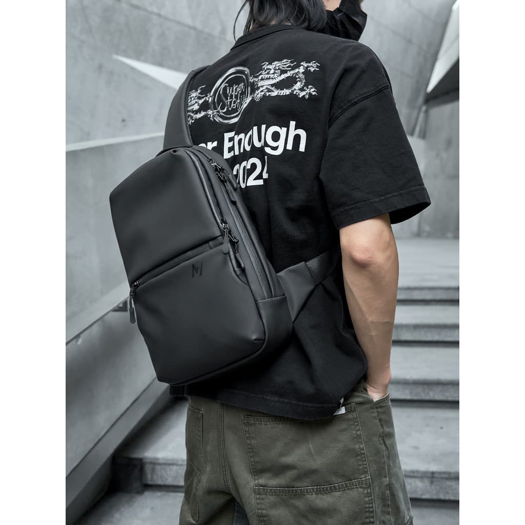 Novo estilo saco de peito masculino Street Wear Commuter saco simples grande capacidade ombro saco do mensageiro saco da