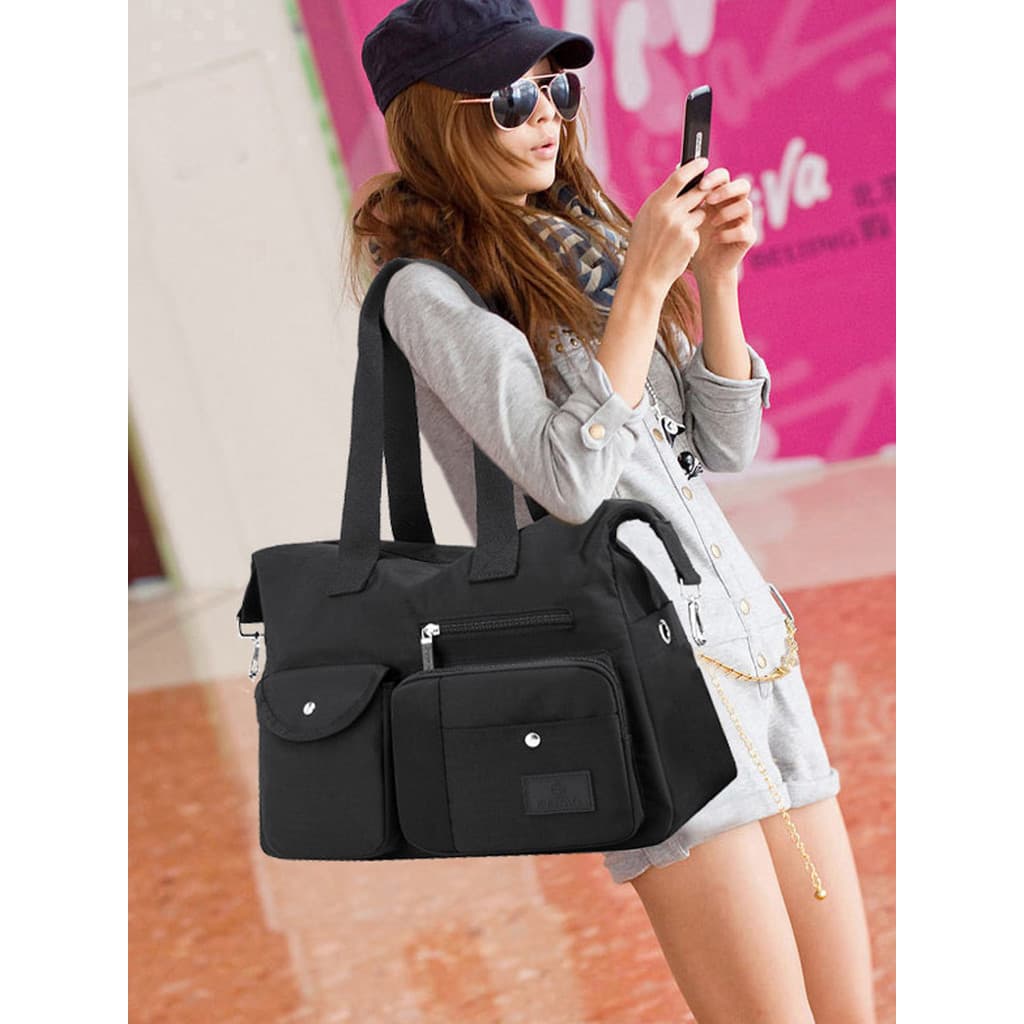 Bolsa de pano feminina 2025 novo estilo moda All-Match bolsa mensageiro grande capacidade senhoras bolsa de ombro Wor