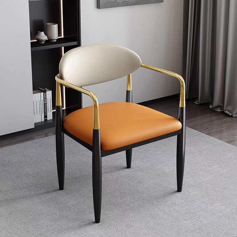 Cadeira de jantar de luxo leve encosto doméstico moderno simples apoio de braço mesa de jantar cadeira High-End negociaç