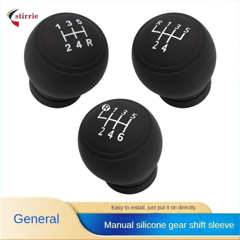 1 peça de capa protetora de silicone universal para manopla de câmbio e freio de mão de carro, 5/6 velocidades LCIB