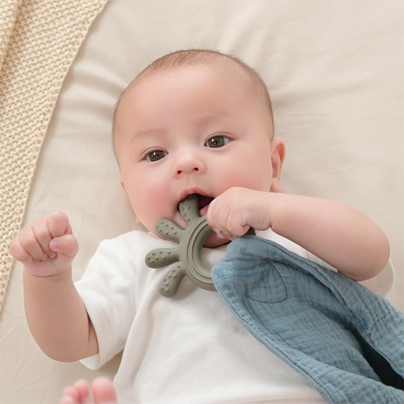 Bebê puro algodão gaze calmante toalha bebê calmante Molar vara mordedor lenço calmante recém-nascido Coaxing cama