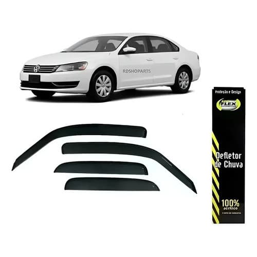 Calha De Chuva Acrilica Fumê Passat 2010 A 2017 4 Portas
