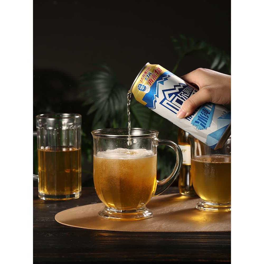 Vidro de suco de grande capacidade, vidro para beber com alça, copo para bebidas frias, Cola, desenho de cerveja, copo d
