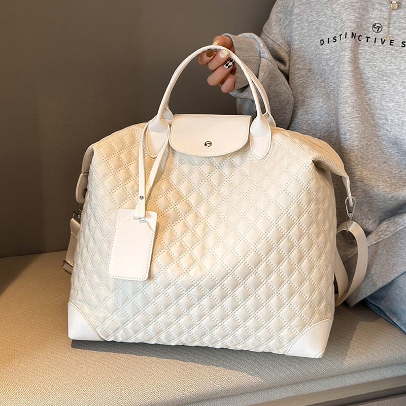 Bolsa de viagem de grande capacidade, novo estilo, bolsa feminina de viagem de curta distância, armazenamento leve, bols