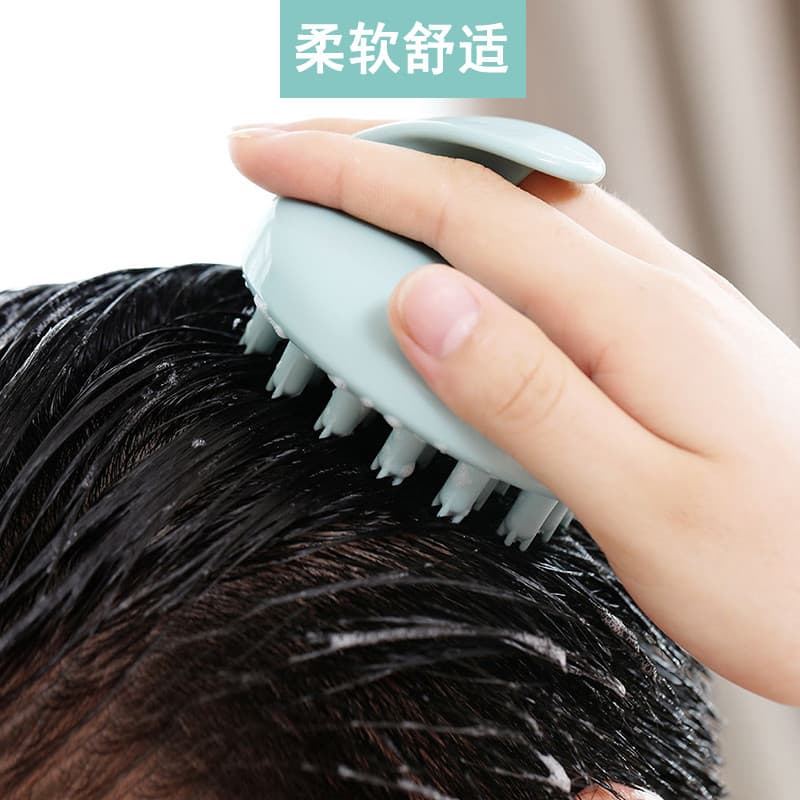 Japão Fasola shampoo ferramenta útil escova adulto couro cabeludo massagem escova das mulheres dos homens Silicone shamp
