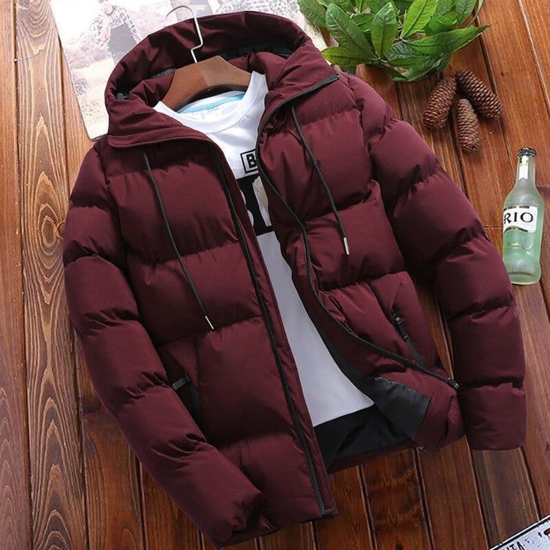 Jaqueta acolchoada de comércio exterior 6XL masculina inverno novo estilo solto estilo curto com capuz jaqueta acolchoad