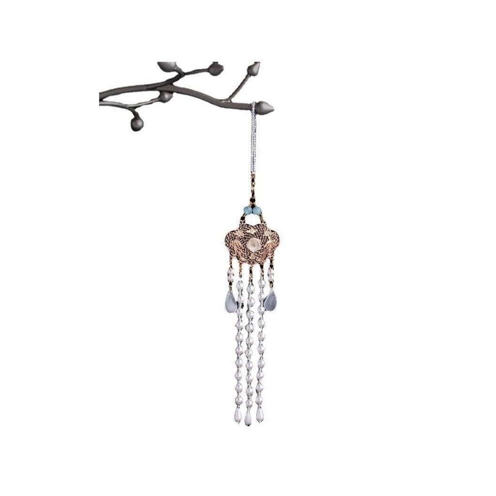 Jiangnan estilo nacional na moda bloqueio seguro feminino cristal cintura usar clássico colar pingente senhoras broche p