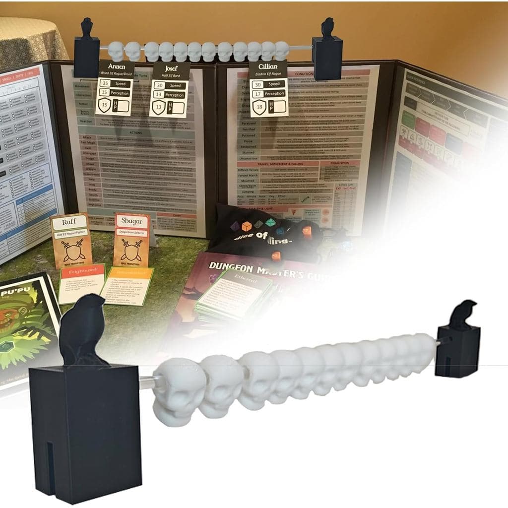 DM Screen Abacus Fear Tracker, Compatível com Daggerheart, Acessório para Jogo de Tabuleiro