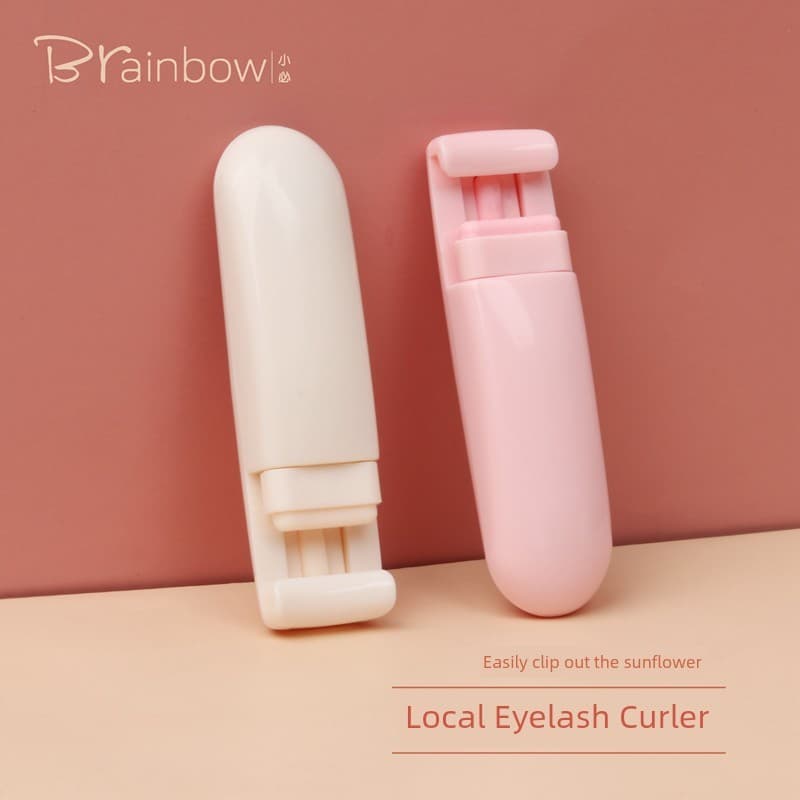 Brainbow parcial cílios modelador pequeno Curling de longa duração iniciante Mini portátil feminino segmentado girassol