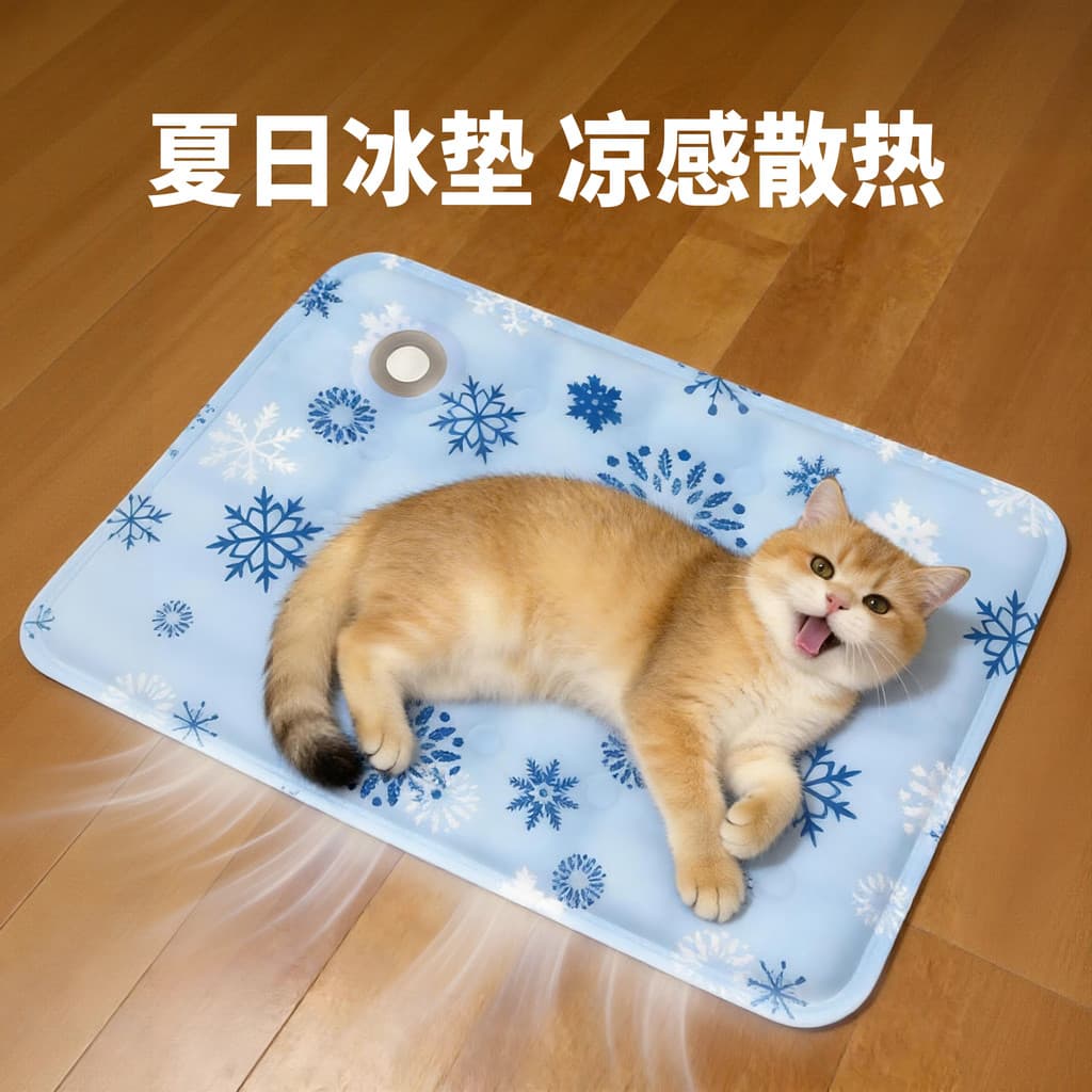 Almofada de gelo para animais de estimação gato verão resfriamento almofada de resfriamento resfriamento almofada de dor