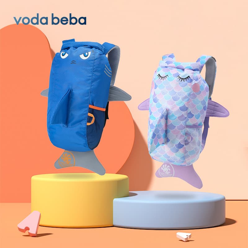 Vodabeba Bolsa de natação infantil com separação seca e úmida, bolsa à prova d'água para meninos e meninas, bolsa de pra