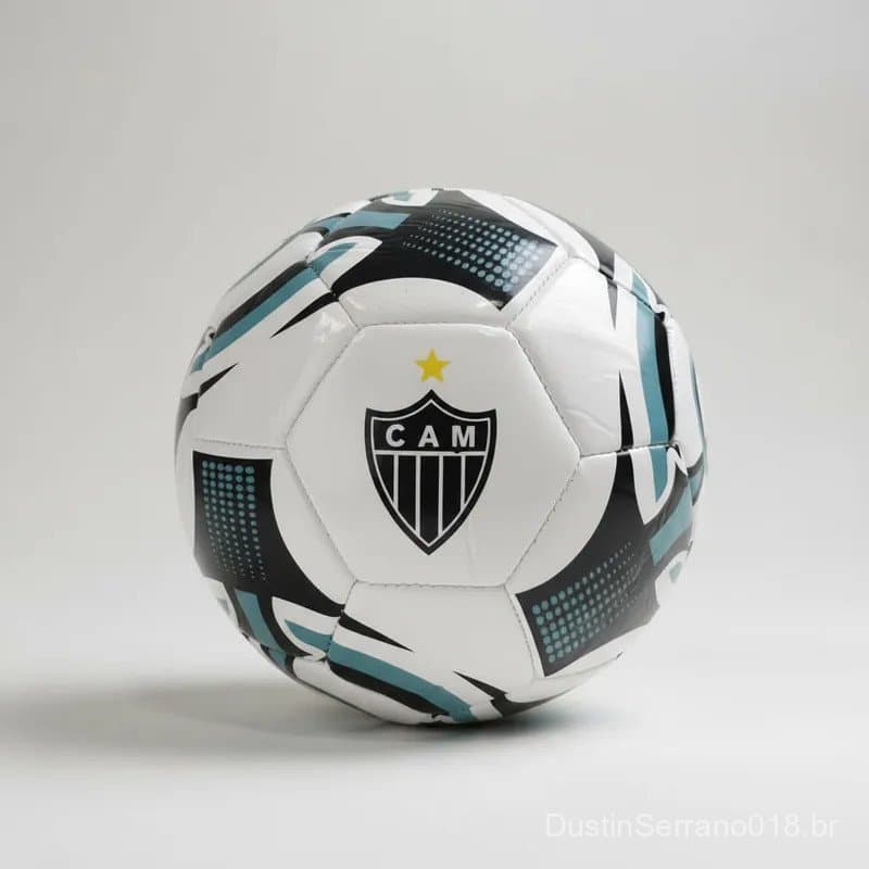 Bola de Futebol do Clube Atlético Mineiro para Crianças, Jovens e Adultos, para Campo, Interior e Society