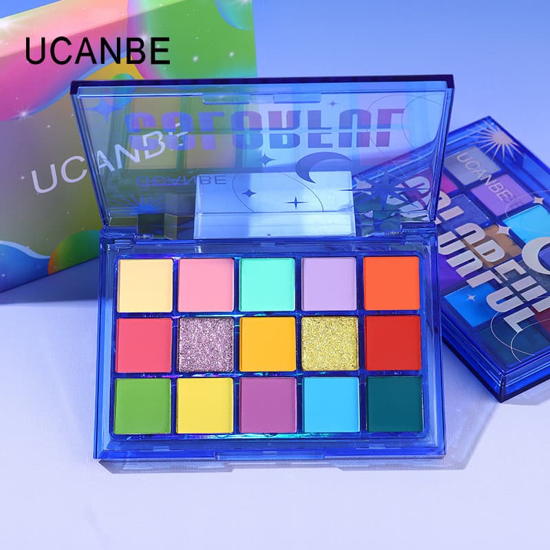 UCANBE Sweet Dreamland 15 cores paleta de sombras cor dopamina Macaron cor fosca perolada estudante