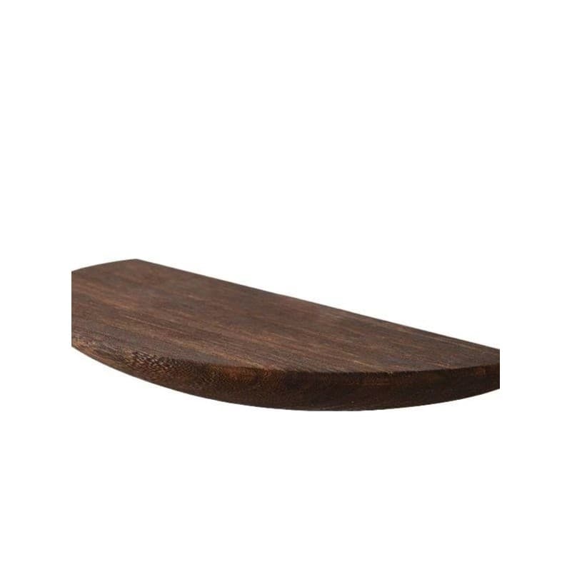 Divisória de madeira maciça semicírculo sem perfuração, prateleira de parede, decoração nórdica, montada na parede, sala
