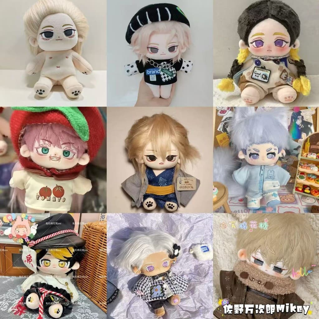 20cm Boneco de Pelúcia Cosplay do Esqueleto Manjiro Sano de Tokyo, Roupas Fofas para Fantasia, Boneco de Algodão Anime,