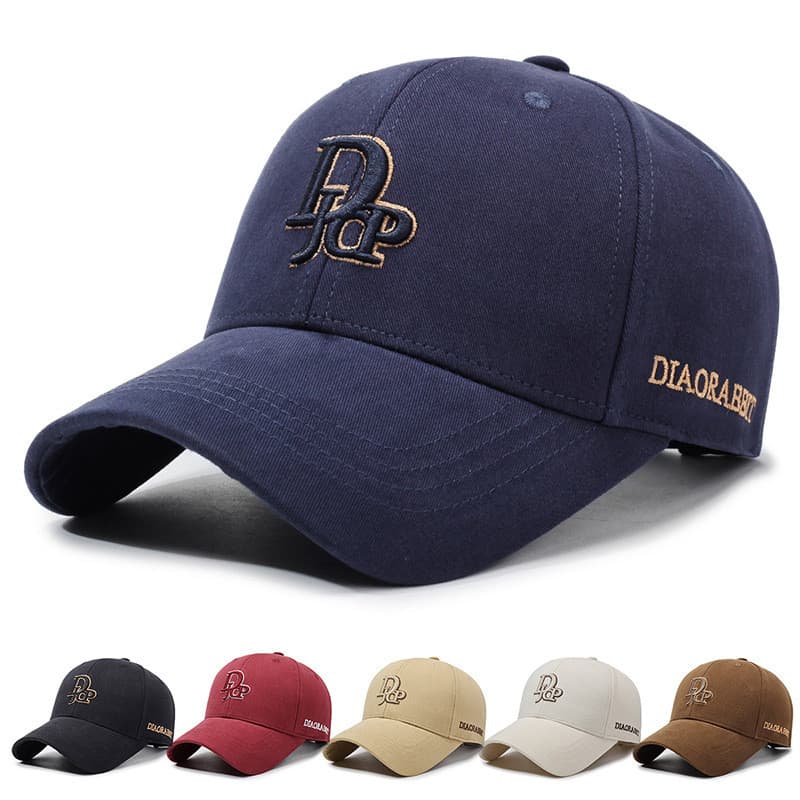 Novo estilo chapéu masculino dupla camada duro topo tridimensional bordado boné de beisebol High-End rosto @
