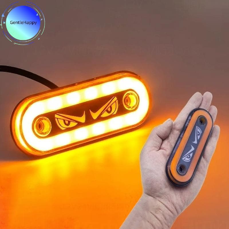GentleHappy Marcadores Laterais LED De Alta Visibilidade 12V/24V Piscando E Modos De Luz Constante Para Reboques Trus Mo
