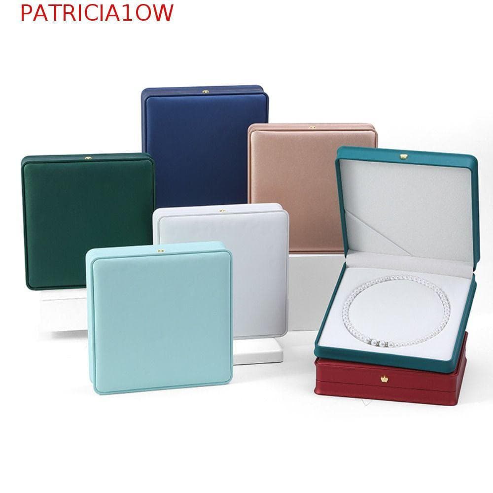 PATRICIA1OW Caixa De Colar , Exibição De Anel De Cintura De Coroa De Pérolas , Conjunto Grande Joias