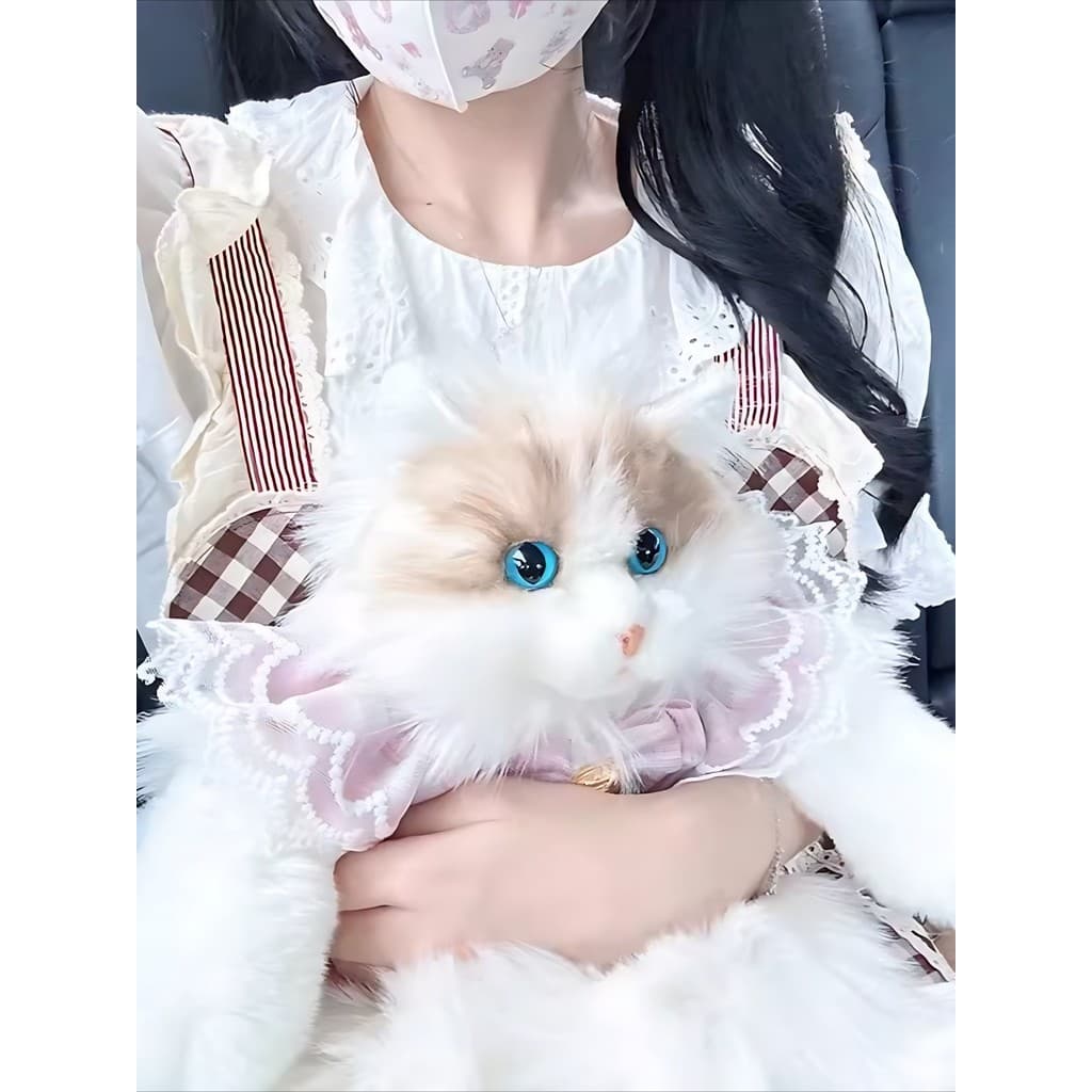Influenciador mesmo estilo simulação Muppet gato simulação gato mochila boneca de pelúcia dia dos namorados 520 presente