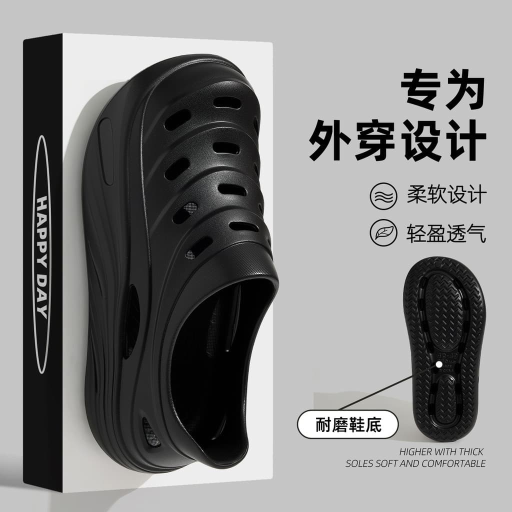 Buraco sapatos masculinos exterior Wear 2026 novo estilo verão rio rastreamento respirável sapatos de vadear ao ar livre