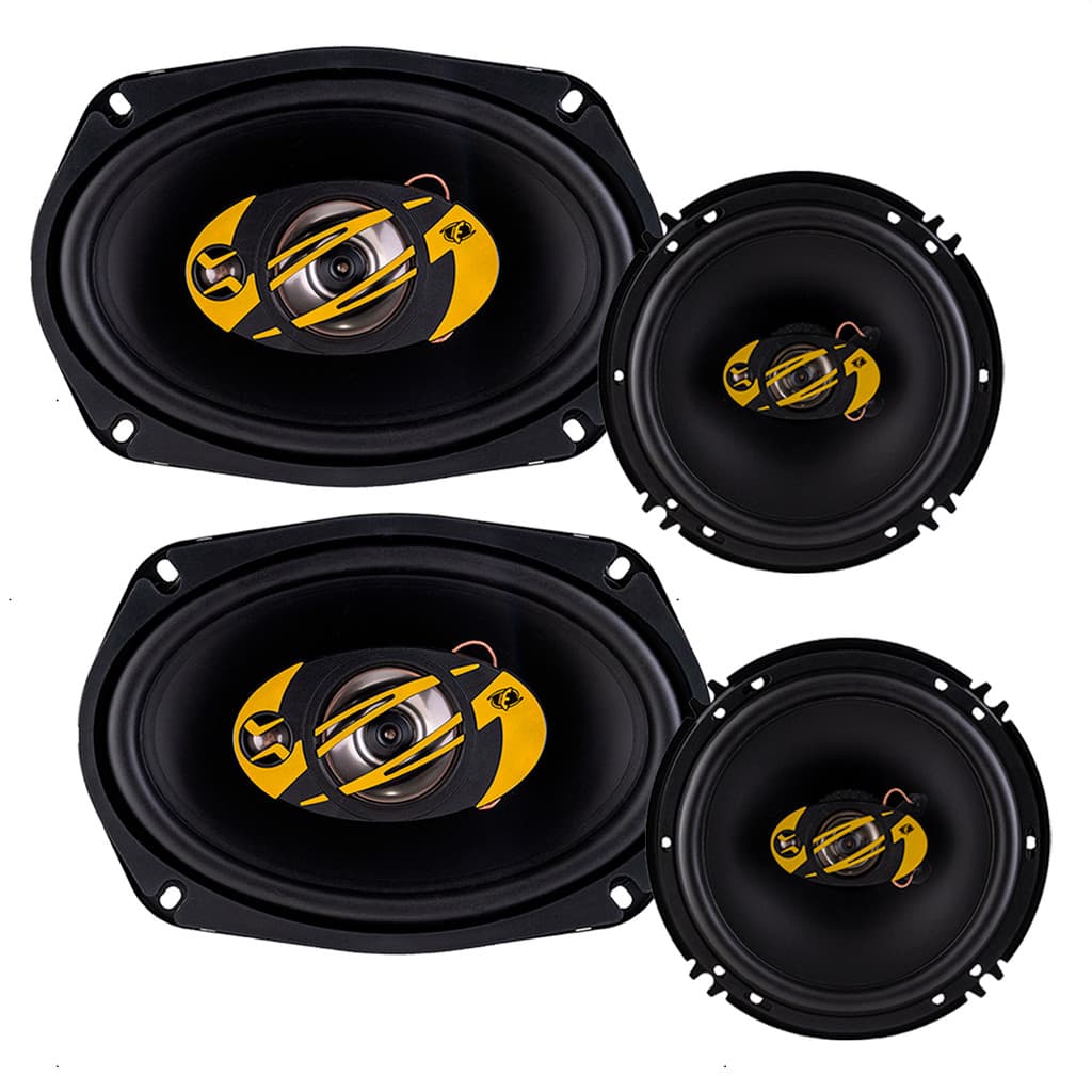 Kit Falante Eros Triaxial 6x9 120W + 6 Pol 60W RMS 4 ohms