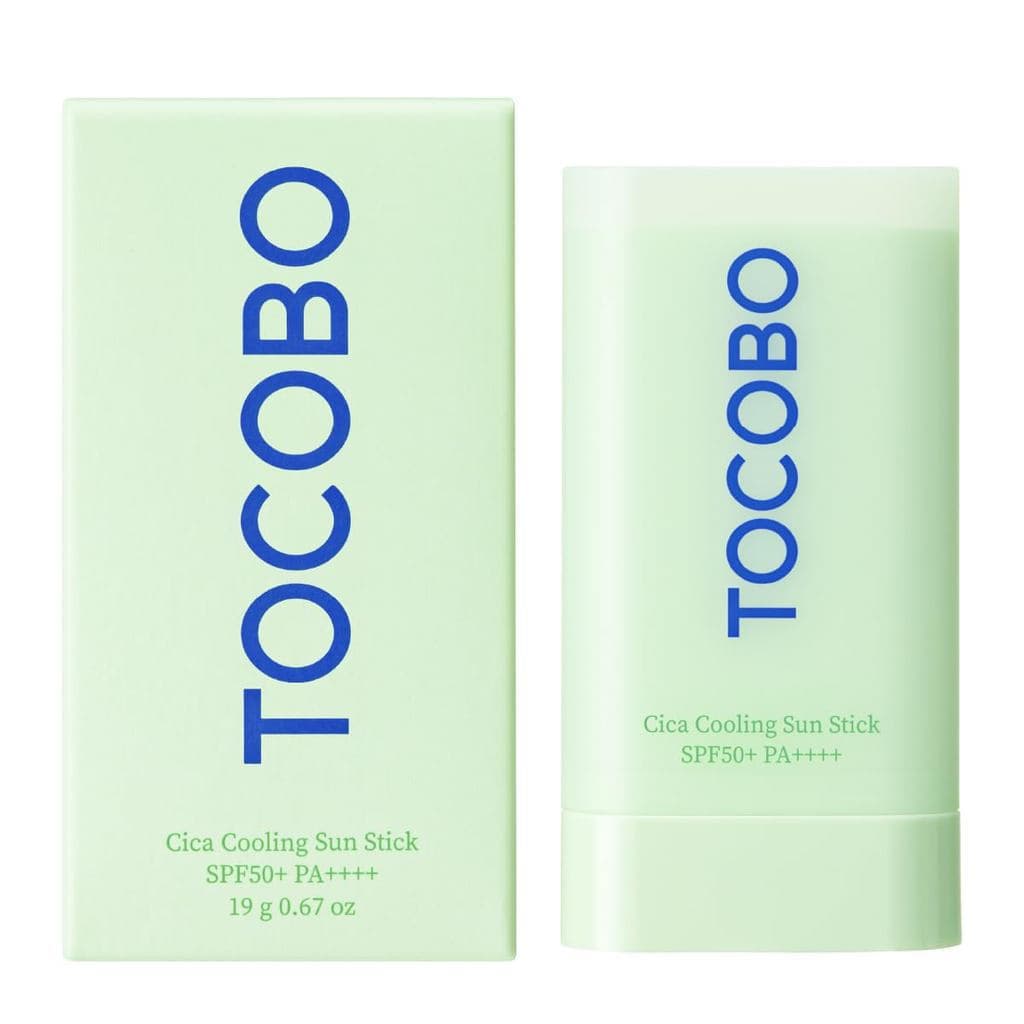TOCOBO CicaCoolingSunStick SPF50+PA++++ 1.69fl.oz - Complexo de Centella Asiática Fermentada, Protetor solar em bastão r