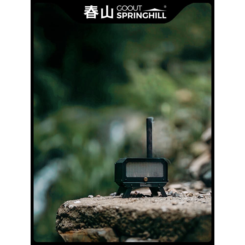 Chunshan mini fogão a lenha estação de incenso ao ar livre acampamento viagem aromaterapia queimador dobrável portátil p