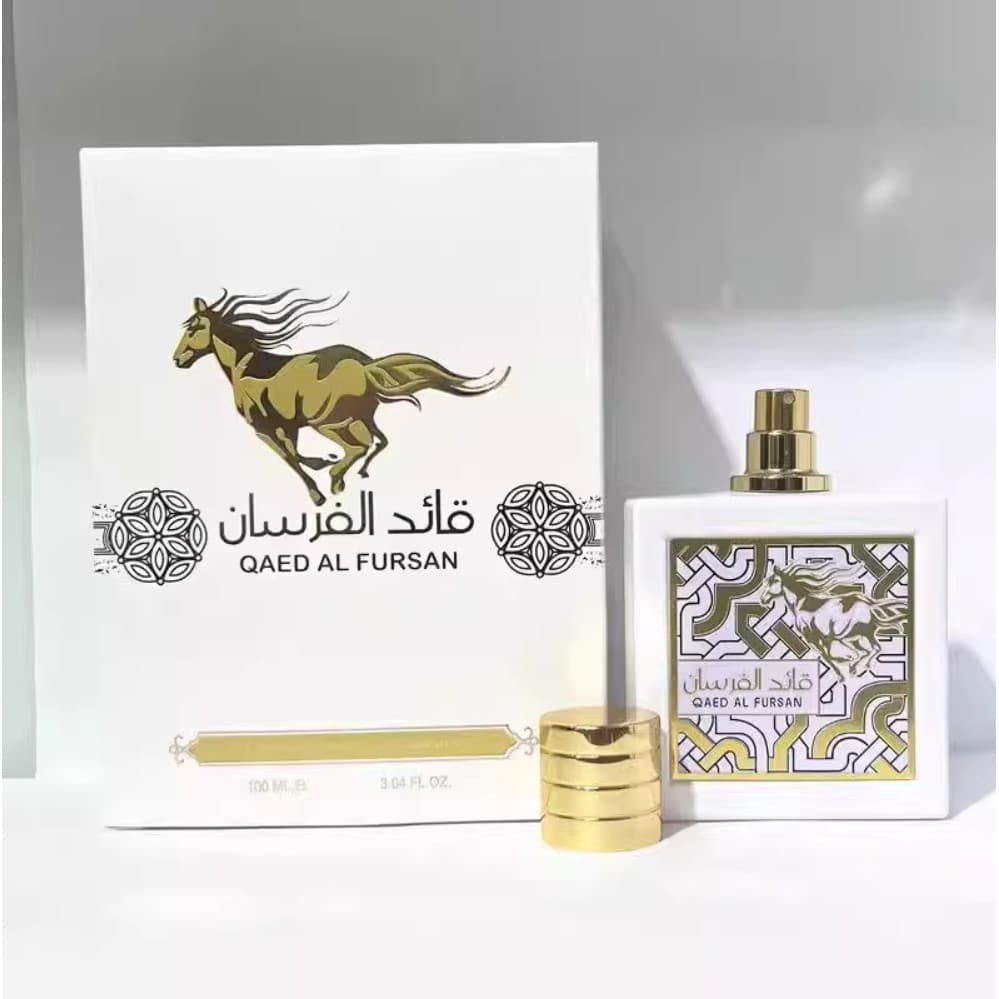 Perfume Qaed Al Fursan Lattafa Eau de Parfum 100ml Perfume Árabe Masculino Longa Duração