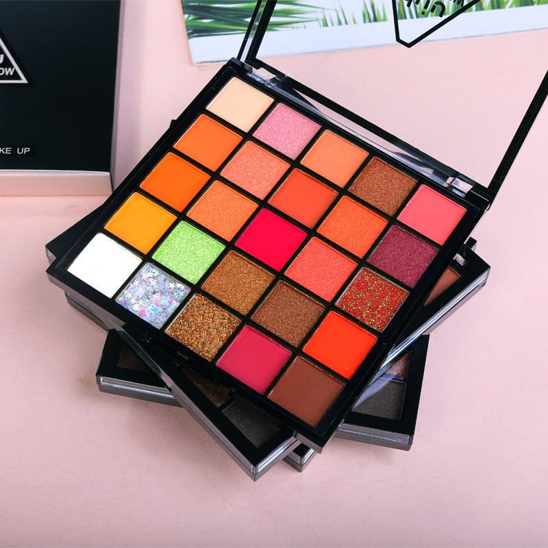Di novo estilo sombra de 25 cores perolada multi-cor fosca batatas picadas grande lantejoulas sombra multi-basamina dese